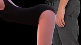 Мавис трясет задницей на чьем-то члене - порно видео