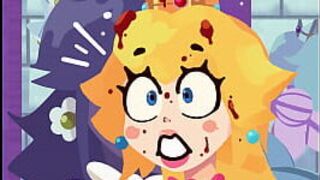 Дейзи и персик надувают воздушный шар - порно видео