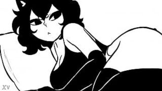 Девушка-кошка возбуждена - порно видео