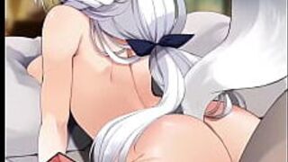 Сираками Фубуки по-собачьи - порно видео